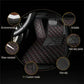 Leather Car Floor Mats For Seat Leon MK3 2012 2013 2014 2015 2016 2017 2018 2019 2020 All Weather Waterproof Car Floor Mats