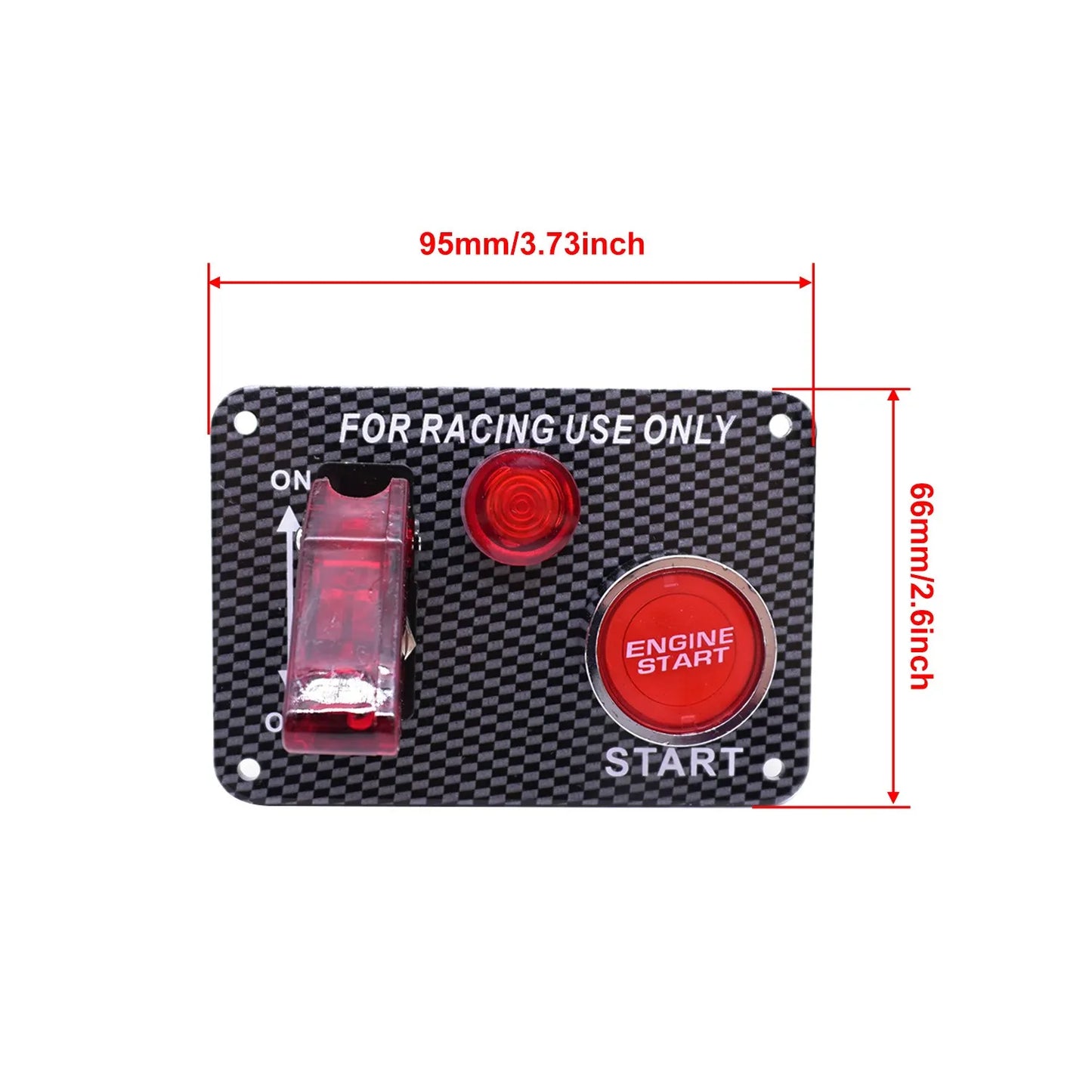 12v Switch Panel Interruptor Car Trunk LED Light Ignition Toggle Engine Start Battery Disconnect Cut Off Switches Universal