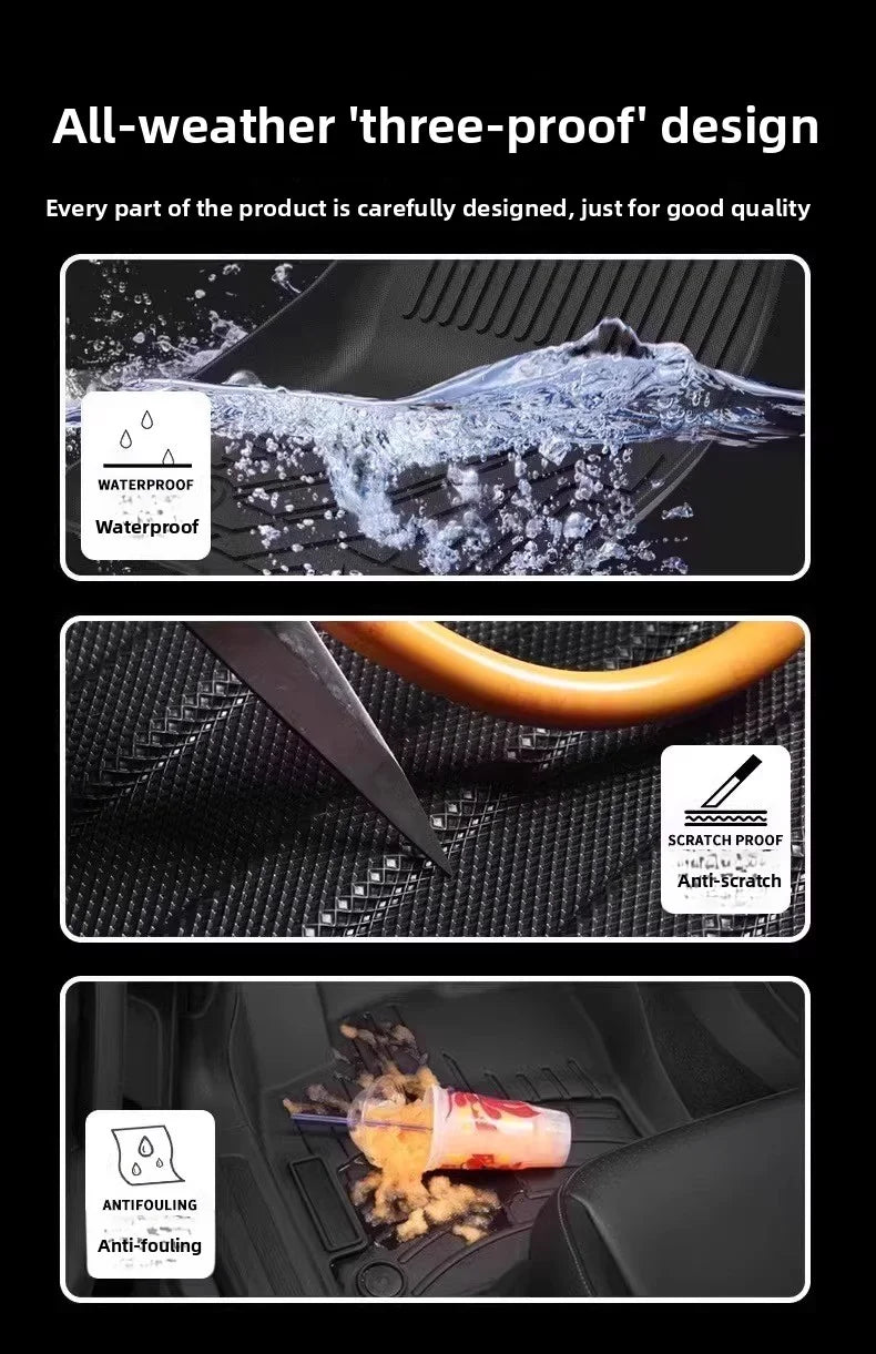 TPE Floor Mats For Peugeot E308/308 GT 2024-2025 hybrid LHD Waterproof Anti-Slip Custom Fit All-Weather accessories