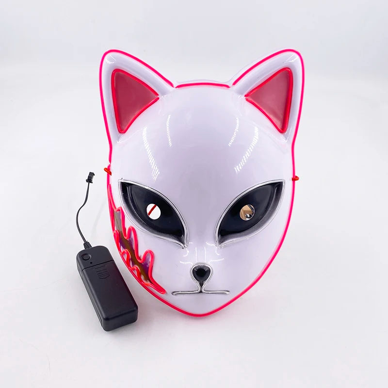 Halloween Carnival Party Costume Decoration Luminous LED Mask Halloween Mask LED Maske Light Up Party Masks for Glow Party