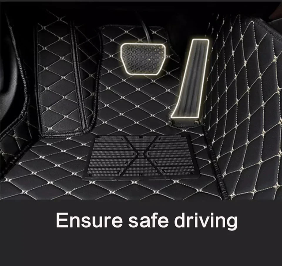 Custom Car Floor Mats For Porsche Taycan 2019 2020 2021 2022 2023 Anti-slip Wear-resistant Auto Carpets Foot Coche Accessories