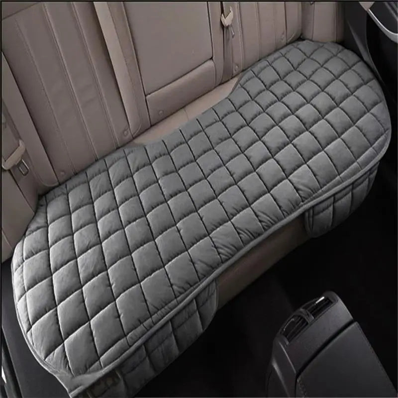 Car Seat Cover Front Rear Flocking Cloth Cushion Non Slide Winter Auto Protector Mat Pad Keep Warm Universal Fit Truck Suv Van