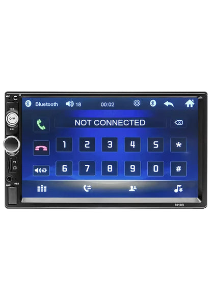 Podofo 2 Din Car Radio Stereo Bluetooth 7" HD Car Stereo Auto Audio Multimedia Player MP5 Universal Touch Screen USB TF FM