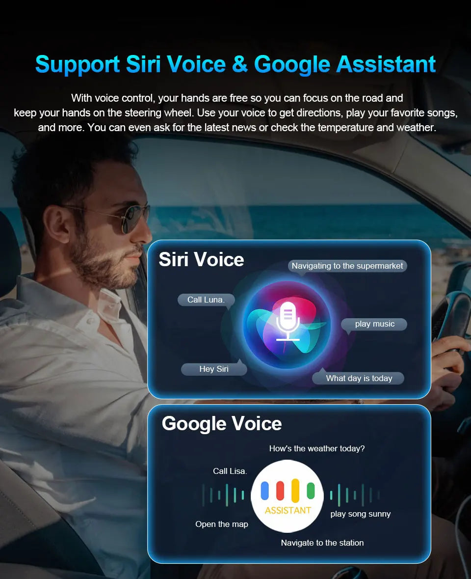 Xiaomi 2025 New! 2-in-1 Mini Wireless Adapter Seamlessly Enable Carplay & Android Auto Plug & Play For Most Vehicle Models
