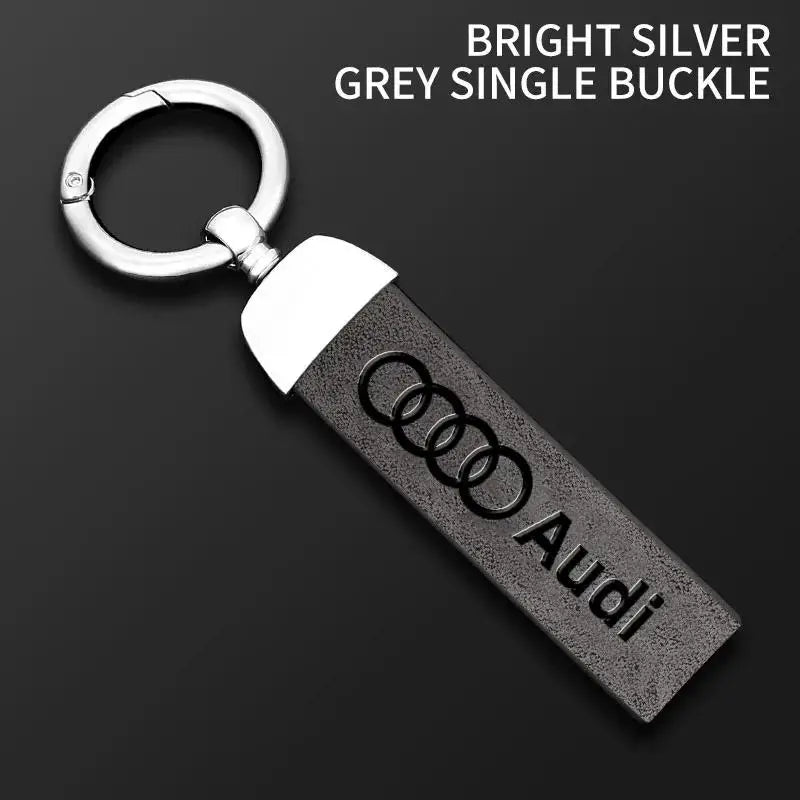 Car Logo Keychain Decoration Pendant Key Ring For Audi A5 Q5 A3 A4 A6 A1 A2 A7 A8 Q1 Q2 Q3 Q4 Q6 Q7 Q8 TT S5 B8 Quattro C6 B9 B6