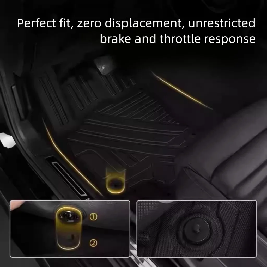 TPE Floor Mats For Peugeot E308/308 GT 2024-2025 hybrid LHD Waterproof Anti-Slip Custom Fit All-Weather accessories