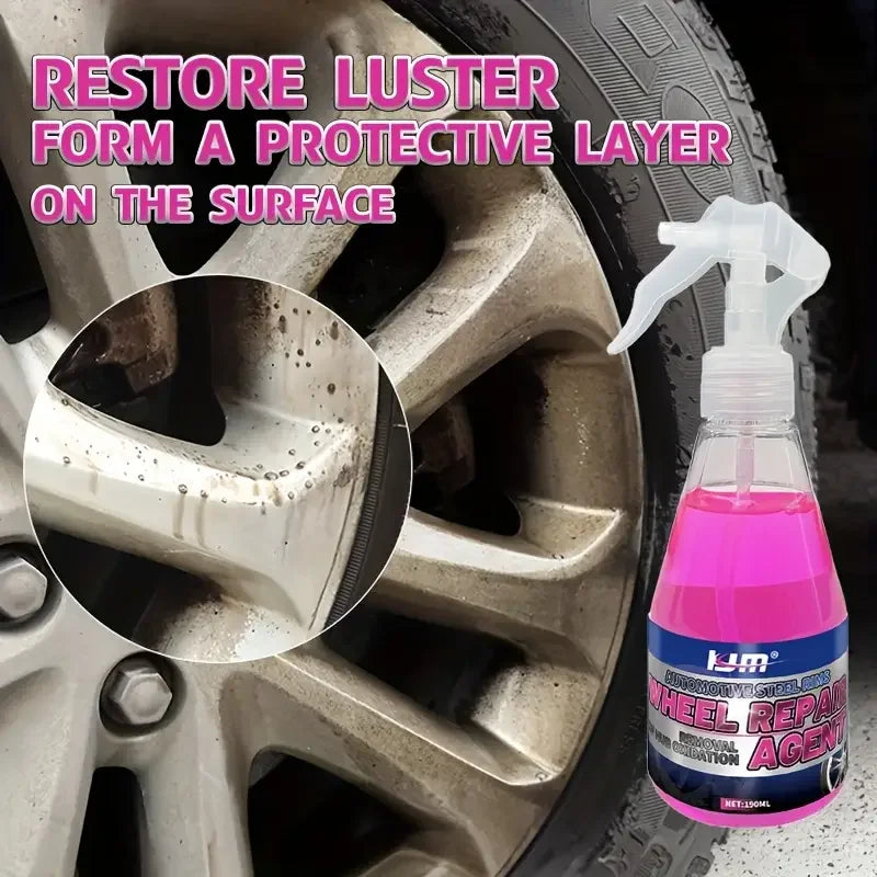 Rust Remover for Wheel Centers-Heavy Duty Metal Dust and Paint Cleaner for Wheel Covers,ABS Resin Structures,Durable Cleaner