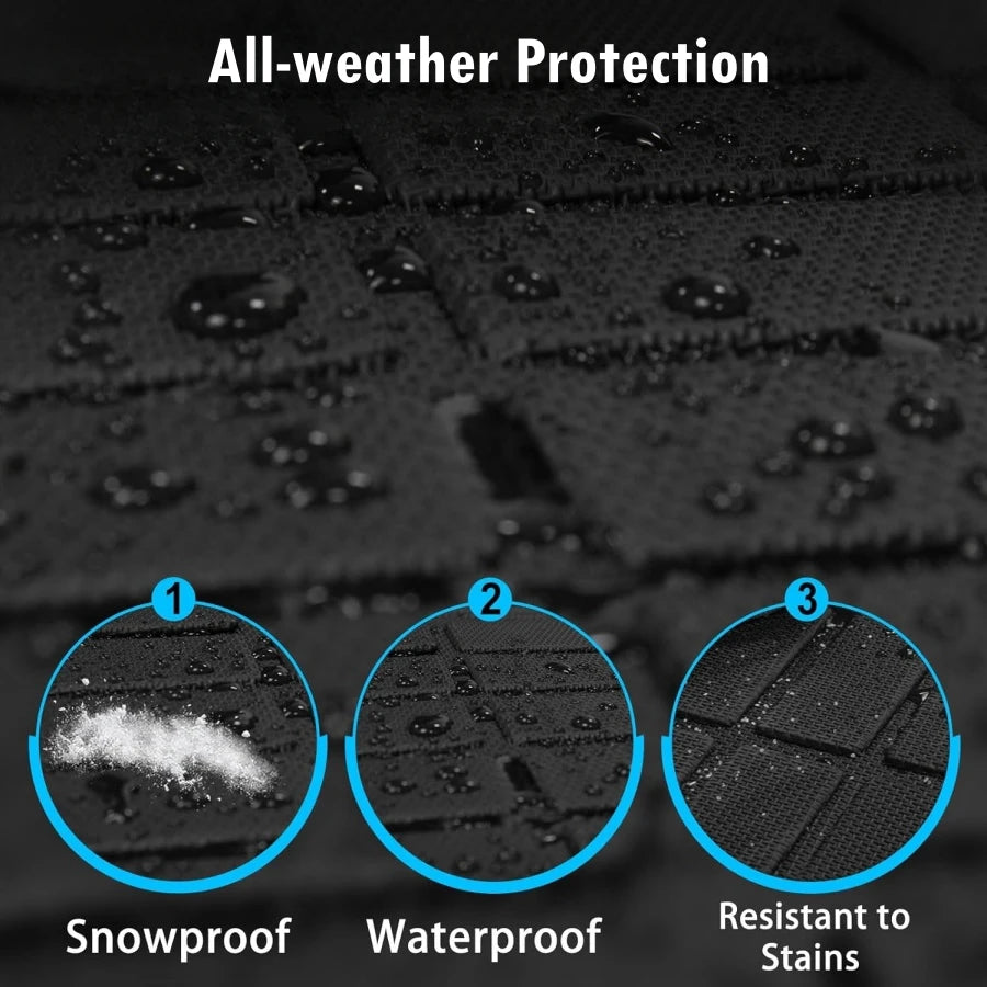 TPE Floor Mats For 2026 2025 Hyundai Palisade 7-Seater Cargo Mat Backrest Mat 2nd 3rd Row Car Floor Liner All Weather Protection