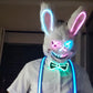 Halloween Carnival Party Costume Decoration Luminous LED Mask Halloween Mask LED Maske Light Up Party Masks for Glow Party