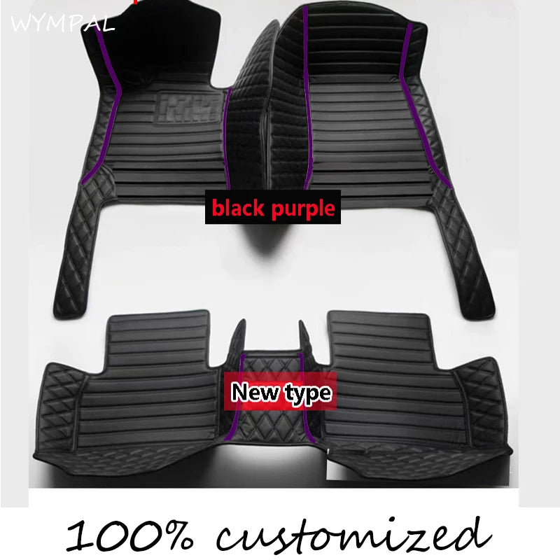 Custom Auto Luxury Leather Car Floor Mat For Renault Clio 4 2013 2014 2015 2016 Car Mat Full Set Women Waterproof Accessories