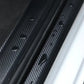 3D Carbon Fiber Sticker Paste Car Threshold Protective Film Anti Scratch Waterproof Matte Black Nano Sticker for Car Body