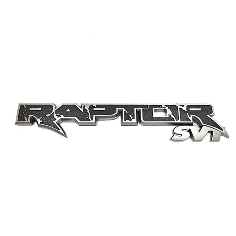 3D ABS Black Red Silver Logo RAPTOR SVT Emblem Car Badge Trunk Decal For Ford F150 RAPTOR SVT Stikcer Accessories