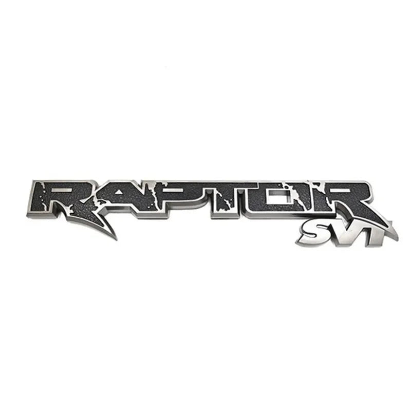 3D ABS Black Red Silver Logo RAPTOR SVT Emblem Car Badge Trunk Decal For Ford F150 RAPTOR SVT Stikcer Accessories