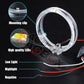 LED Projector Lens 2.5 Inch Bi LED High Low Beam Lights 80mm LED Halo for H4 H7 9005 9006 Car Headlight Bulbs Auto Diodes Turbo