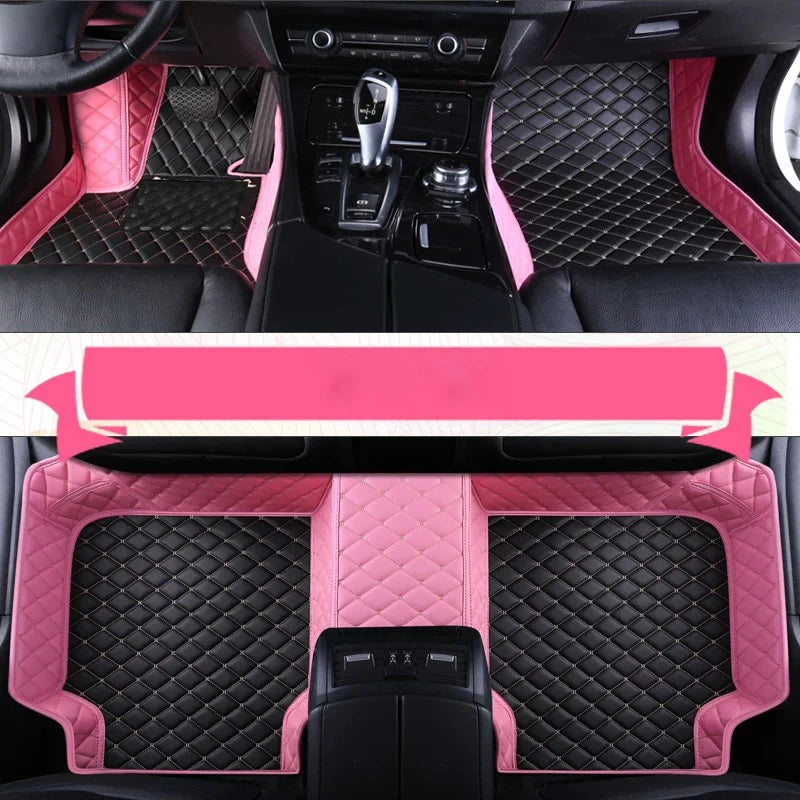 Custom Leather Car Floor Mat For Renault Captur Laguna Koleos Latitude 2011 2012 2018 2019 2020 Waterproof interior Accessories