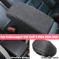 For Volkswagen VW Golf 8 MK8 2020 2021 Suede Leather Car Armrest Box Protector Cover Central Control Interior Accessories