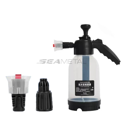 SEAMETAL 2L Hand Pump Foam Sprayer Pneumatic Washer Foam Snow Foam High Pressure Car Wash Spray Bottle for Car Home Cleaning