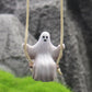 Swinging Car Ghost Halloween Pendant Swinging Charm Car Mirrors Decorations Exquisite Cute Car Interior Rear View Mirrors