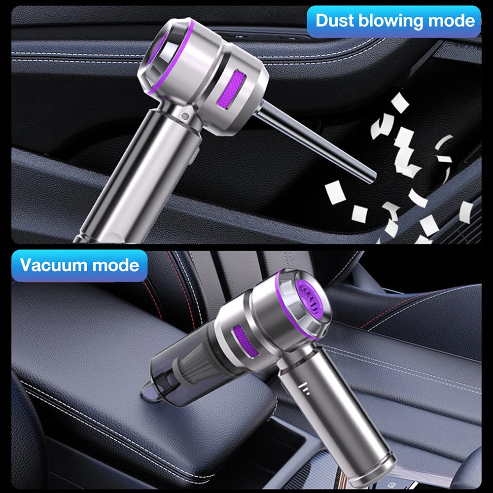 16000PA Powerful Wireless Car Vacuum Cleaner Portable Large Suction Handheld Mini Dust Blower with Power Display 2000mAh