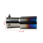64mm Universal Double Pass Exhaust Pipe Tip Exhaust Silencer Muffler Tip Stainless Steel Pipe Trim Modified Exhause Tail Pipe