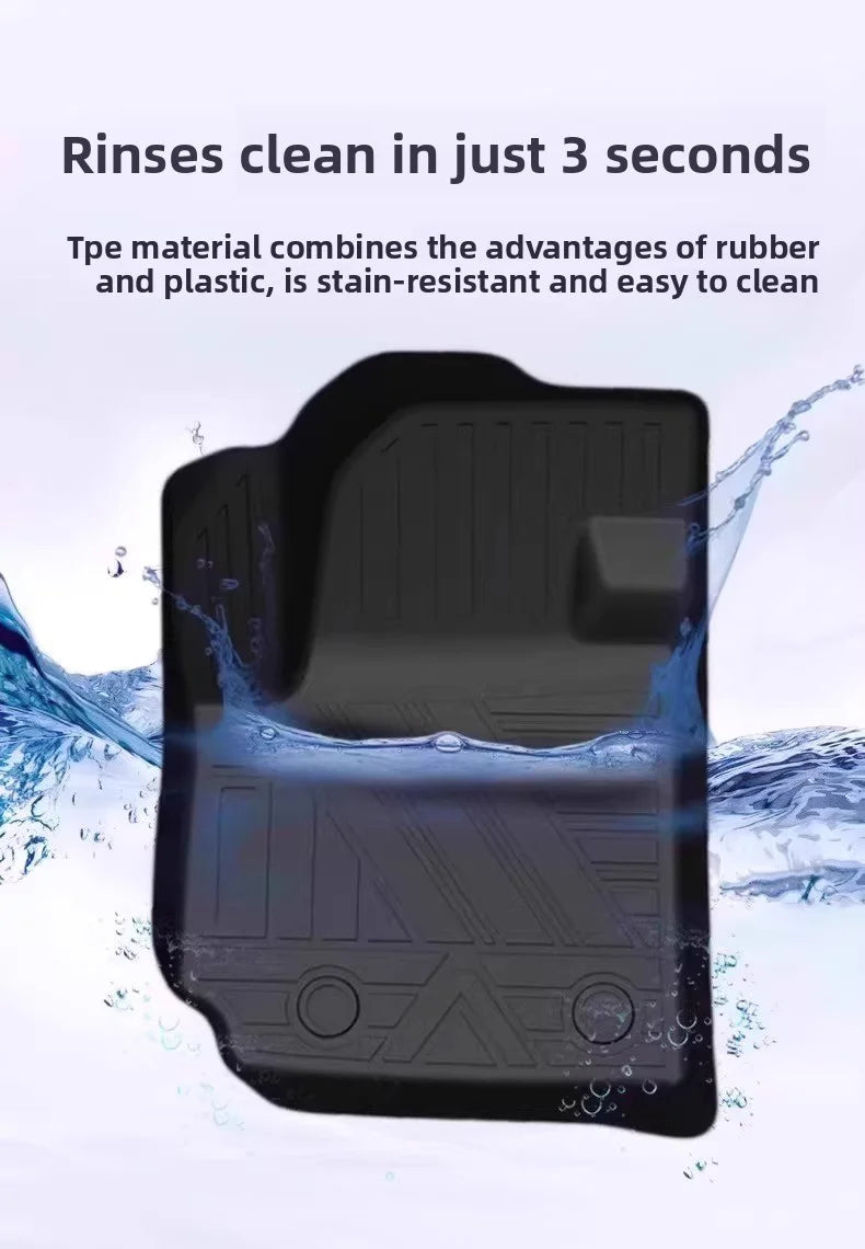 TPE Floor Mats For Peugeot E308/308 GT 2024-2025 hybrid LHD Waterproof Anti-Slip Custom Fit All-Weather accessories