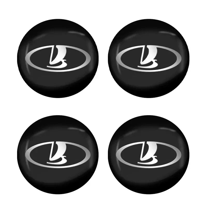 4pcs 56mm Car Logo Styling Universal Wheel Hub Center Rim Caps For Lada Niva 4X4 2121 Juguete 1/24 2110 Shirt 1600 Granta Kalina