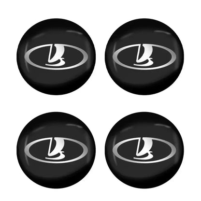 4pcs 56mm Car Logo Styling Universal Wheel Hub Center Rim Caps For Lada Niva 4X4 2121 Juguete 1/24 2110 Shirt 1600 Granta Kalina