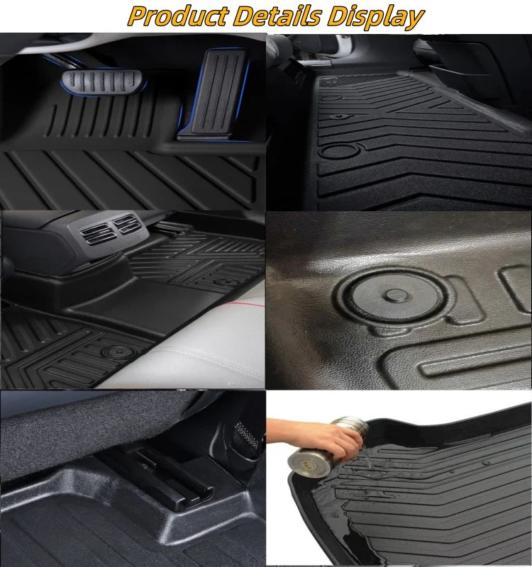Luxury All-weather Double-layer Multicolored TPE Car Floor Mat Specifically Designed for Bestune T55