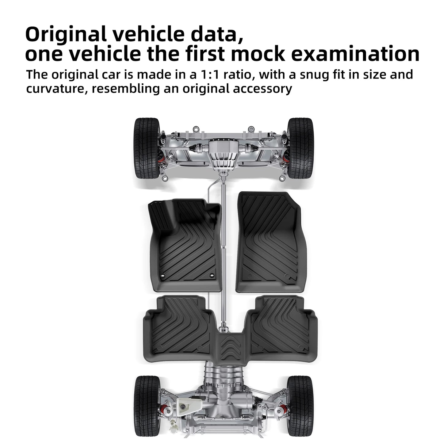 TPE 3D Car Floor Mats Cargo Liner Trunk Pad For Honda Accord 2023 2024 Floor Mats All-Weather Auto Accessories