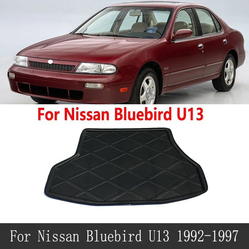 For Nissan Bluebird Altima U13 Accessories 1992~1997 Auto Trunk Mat Floor Tray Liner Cargo Boot Carpe Waterproof Anti-slip EVA