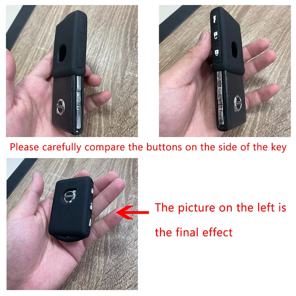 Silicone Key case for Volvo XC60 XC40 XC90 S90 V60 S60 V90 2020 Car Key Cover Case Keychain Accessories Protection Shell Skin