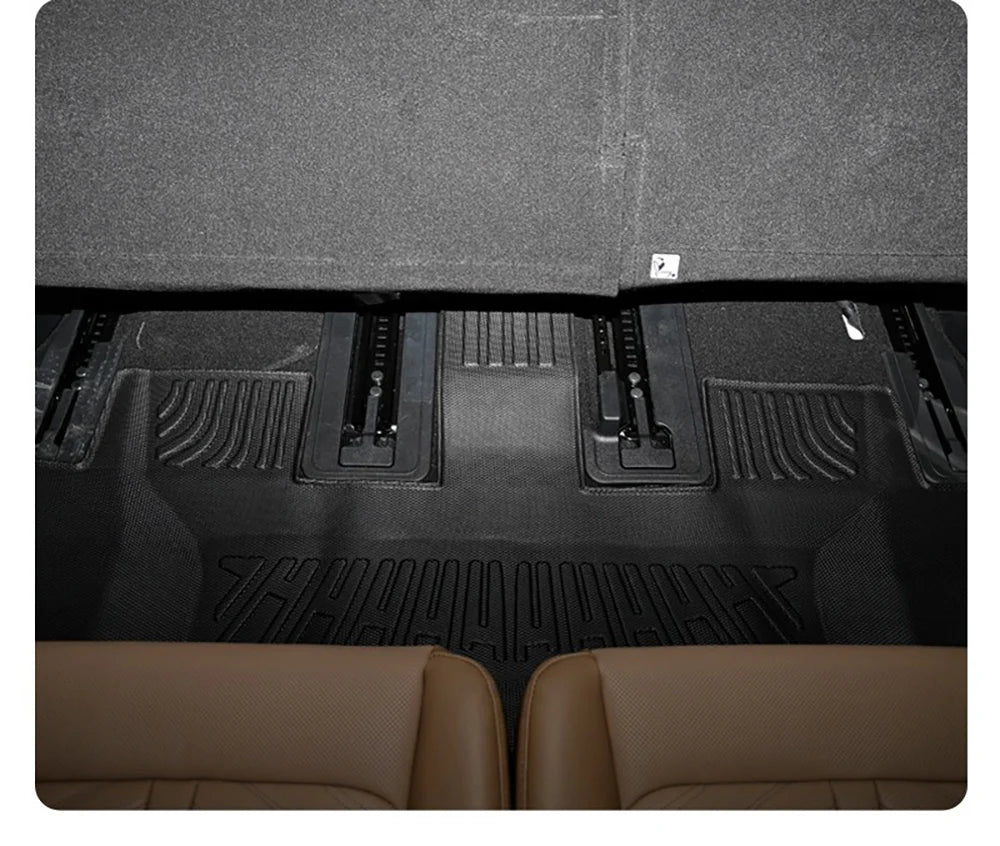 All Weather Floor Mats Cargo Liner for 2021 - 2024 2025 Kia Sorento Hybrid TPE Car Trunk Mat with Backrest Pad PHEV & HEV