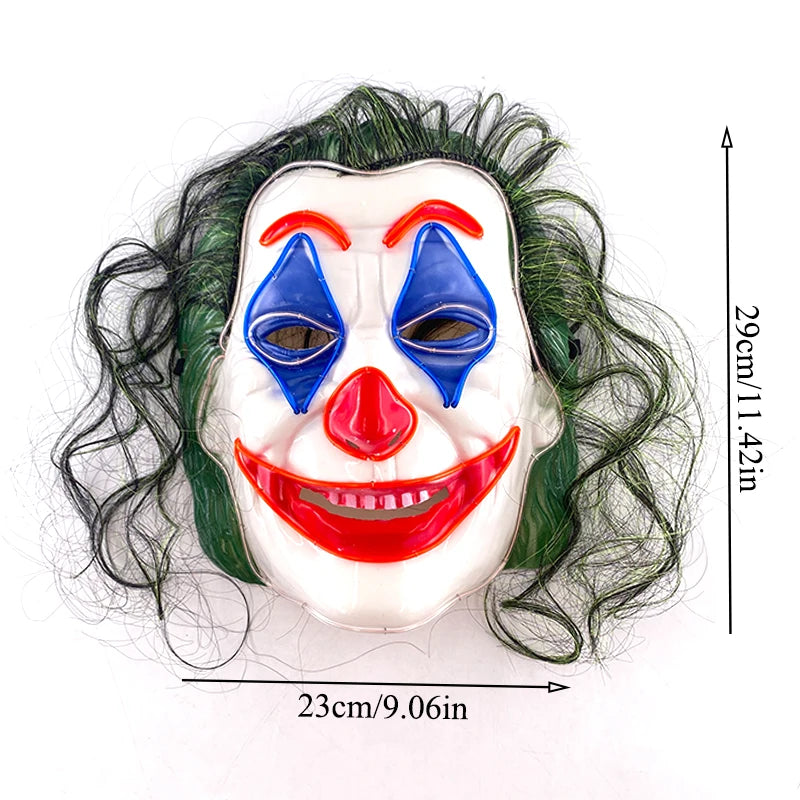 Halloween Carnival Party Costume Decoration Luminous LED Mask Halloween Mask LED Maske Light Up Party Masks for Glow Party