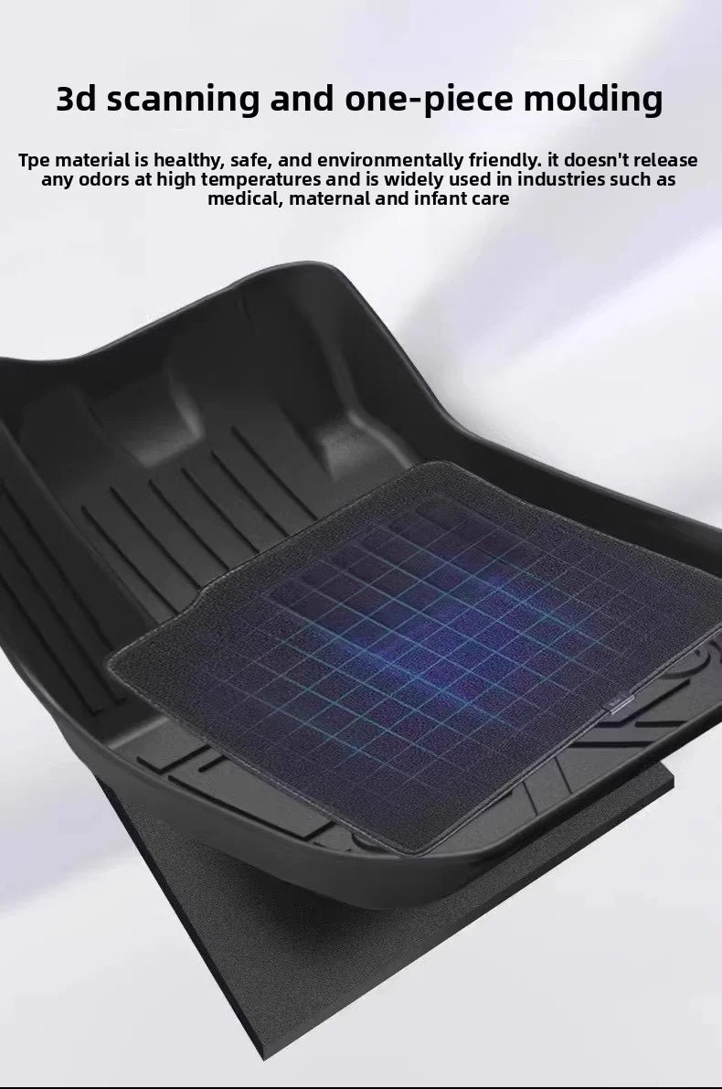 TPE Floor Mats For Peugeot E308/308 GT 2024-2025 hybrid LHD Waterproof Anti-Slip Custom Fit All-Weather accessories