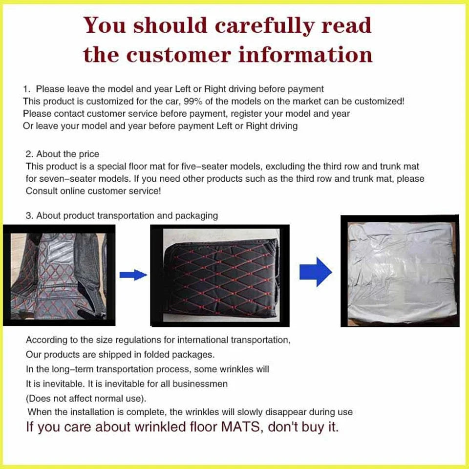 Car Floor Mats 4 Pcs Universal PU Leather Floor Mats Liners For Cars Truck SUV Front Rear Mats Foot Pad Car Accessories