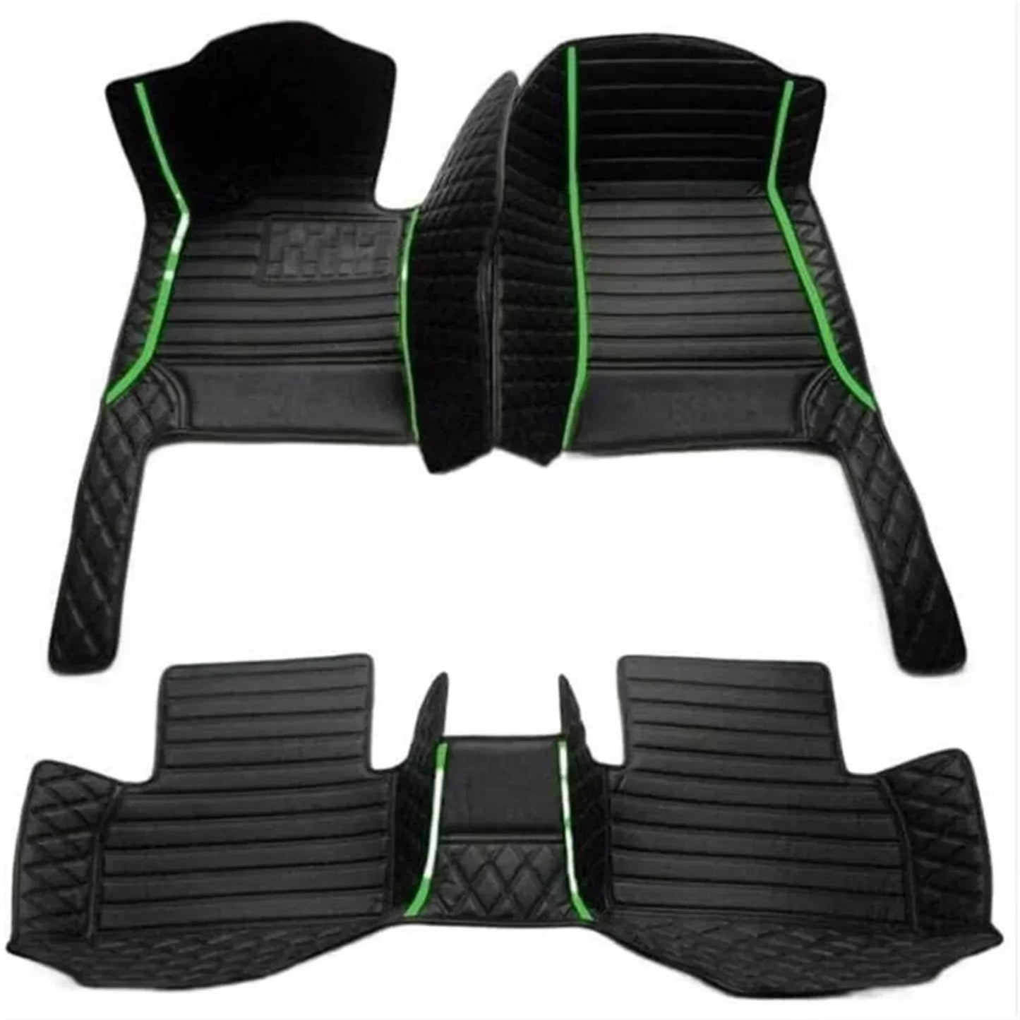 Leather Car Floor Mats For Seat Leon MK3 2012 2013 2014 2015 2016 2017 2018 2019 2020 All Weather Waterproof Car Floor Mats