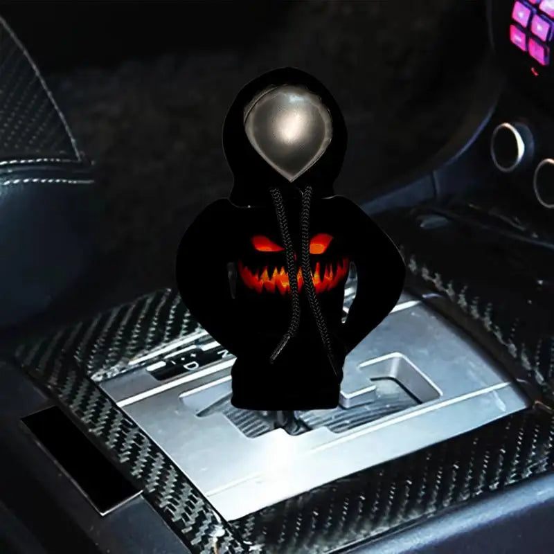 Hoodie Car Gear Shift Cover Halloween Decorative Protector Car Hoodie Decorated Shifter Cover For Vehicles Suvs Rvs Cars