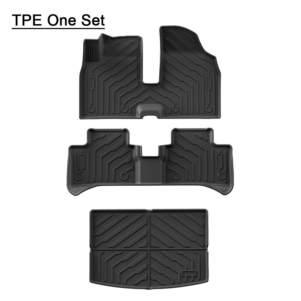 For Leapmotor T03 2023 2024 2025 TPE Floor Mats Rear Trunk Mats Layer Foot Pads Salon Carpet Full Cover Interior Car Accessories