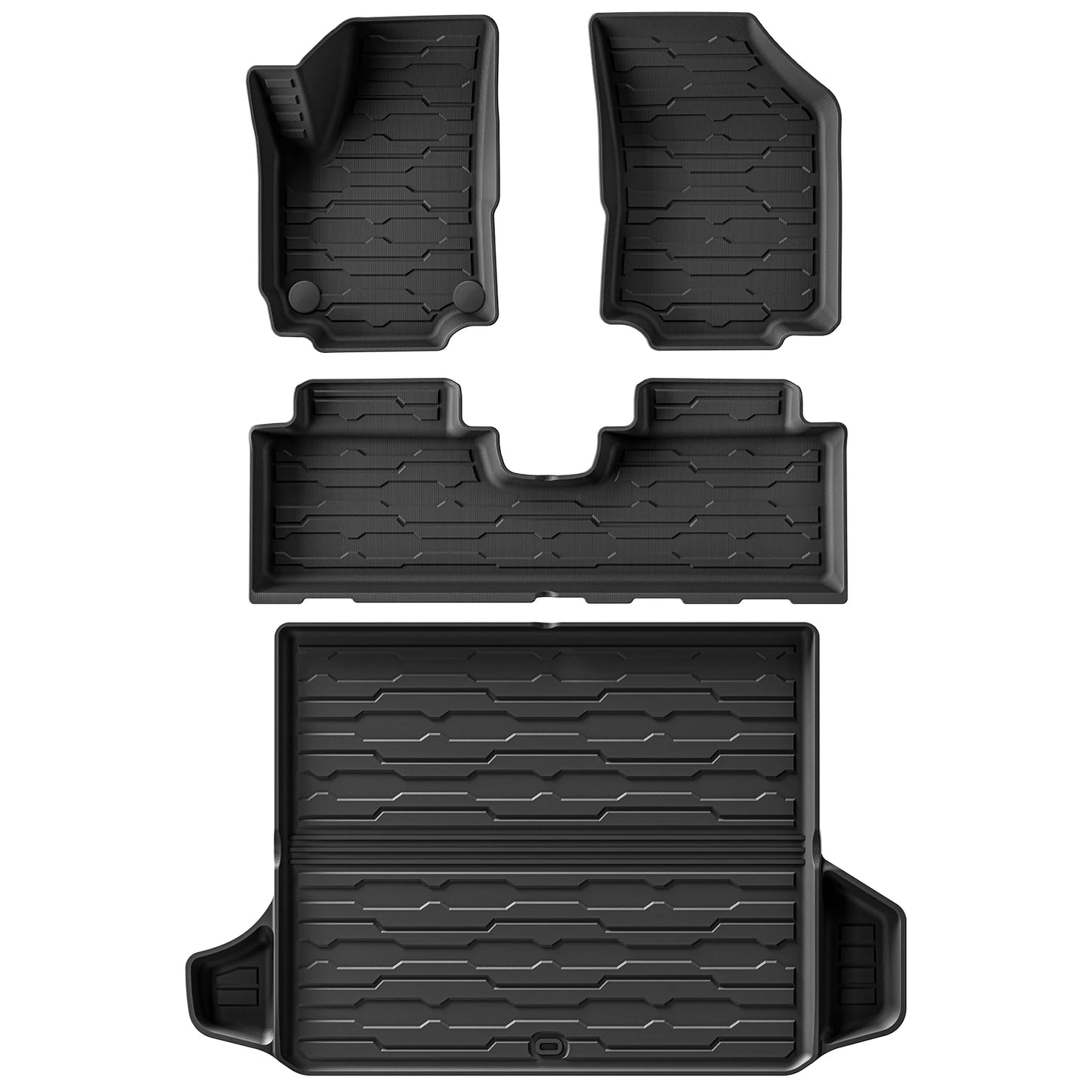 for GMC Terrain Chevrolet Equinox 2018 - 2024 TPE 3D Car Floor Mats Trunk Backrest Pad Waterproof Protective Left Rudder