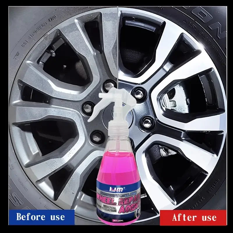 Rust Remover for Wheel Centers-Heavy Duty Metal Dust and Paint Cleaner for Wheel Covers,ABS Resin Structures,Durable Cleaner