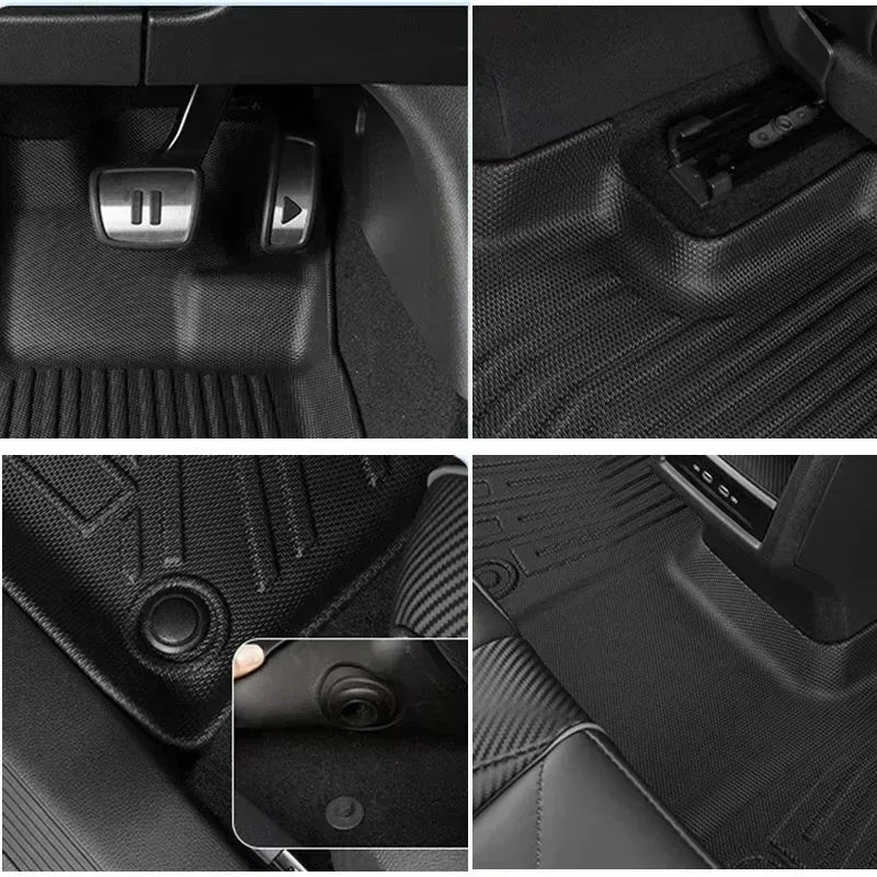 3D Foot Pad All-weather Material TPE Waterproof and Anti-slip Protective Pad Trunk Pad Cargo Pad for BYD Shark 2025 2024