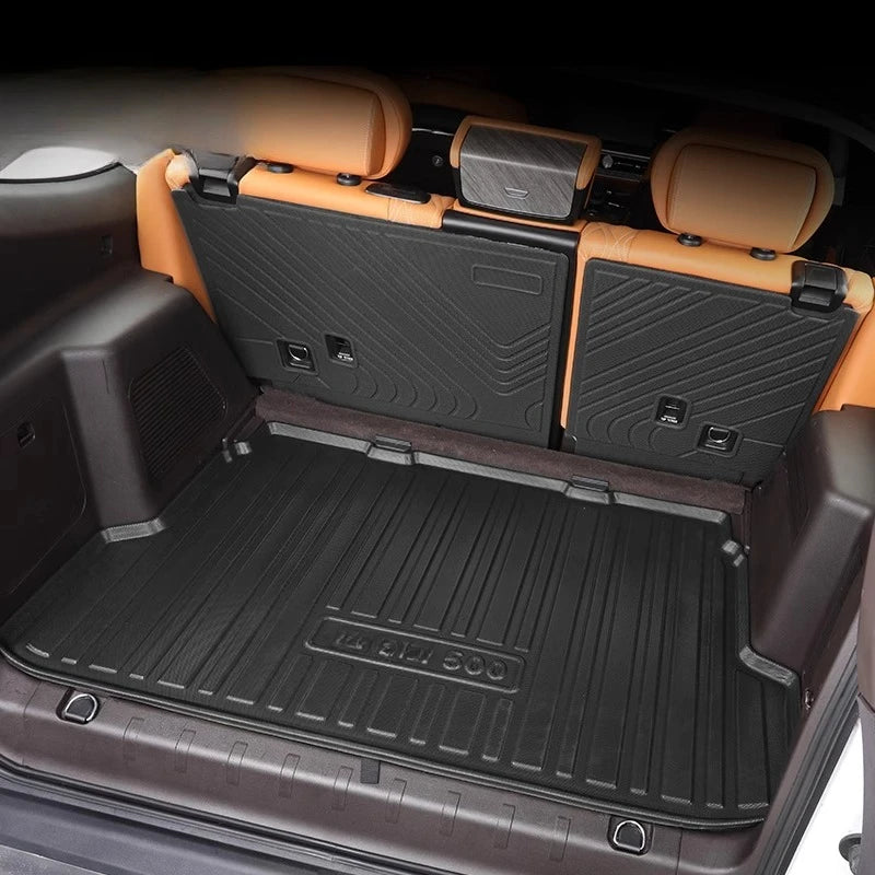 Rear Trunk Mats TPE Waterproof Cargo Liner Boot Lugguage Protective Pad For Great Wall Tank 500 Hi4-T Interior Accessories