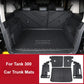 Rear Trunk Mats TPE Waterproof Cargo Liner For GWM Great Wall Tank 300 Full Surround Rear Seat Backrest Protection Pad