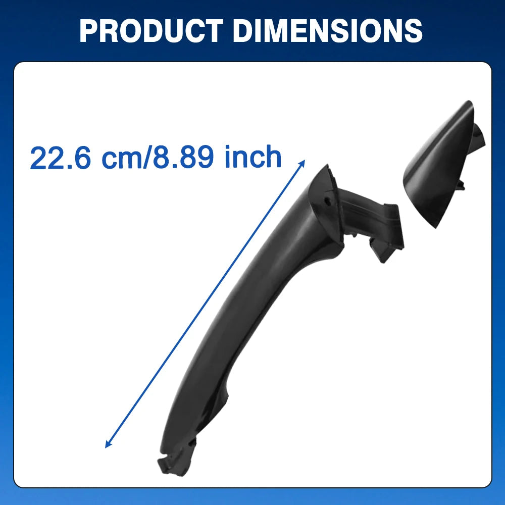 Black Exterior Door Handle for Hyundai Elantra 2011 2012 2013 2014 2015 2016 Front Rear Left Right