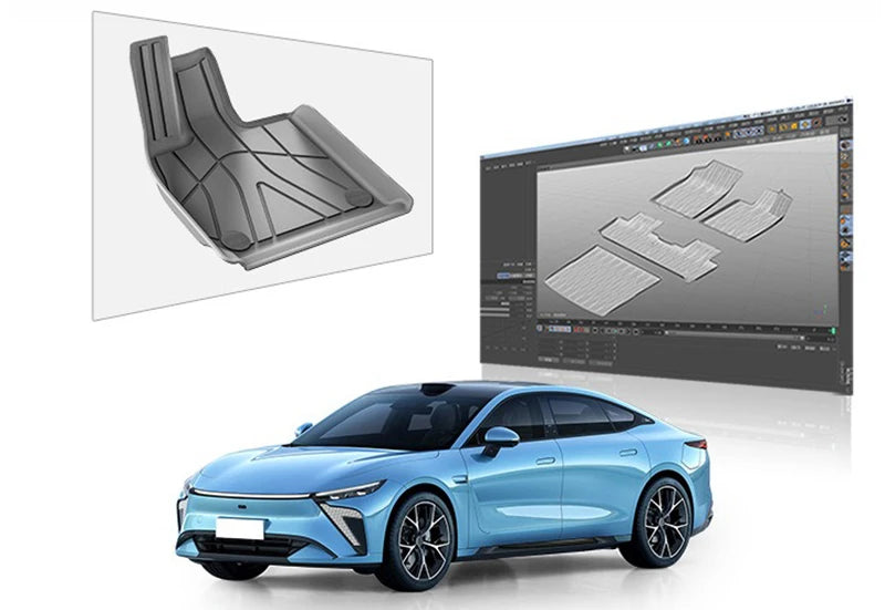Car Floor Mats for EXLANTIX ES 2025 2024-present Trunk Mats Cargo Liner Protector Waterproof Non-slip Foot Pad Carpet Kits