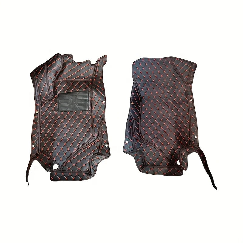 2025 FASHION PU Leather LUXURY Car Floor Mats For Kia Soluto 2017~2024 Waterproof Carpets Interior Accessories