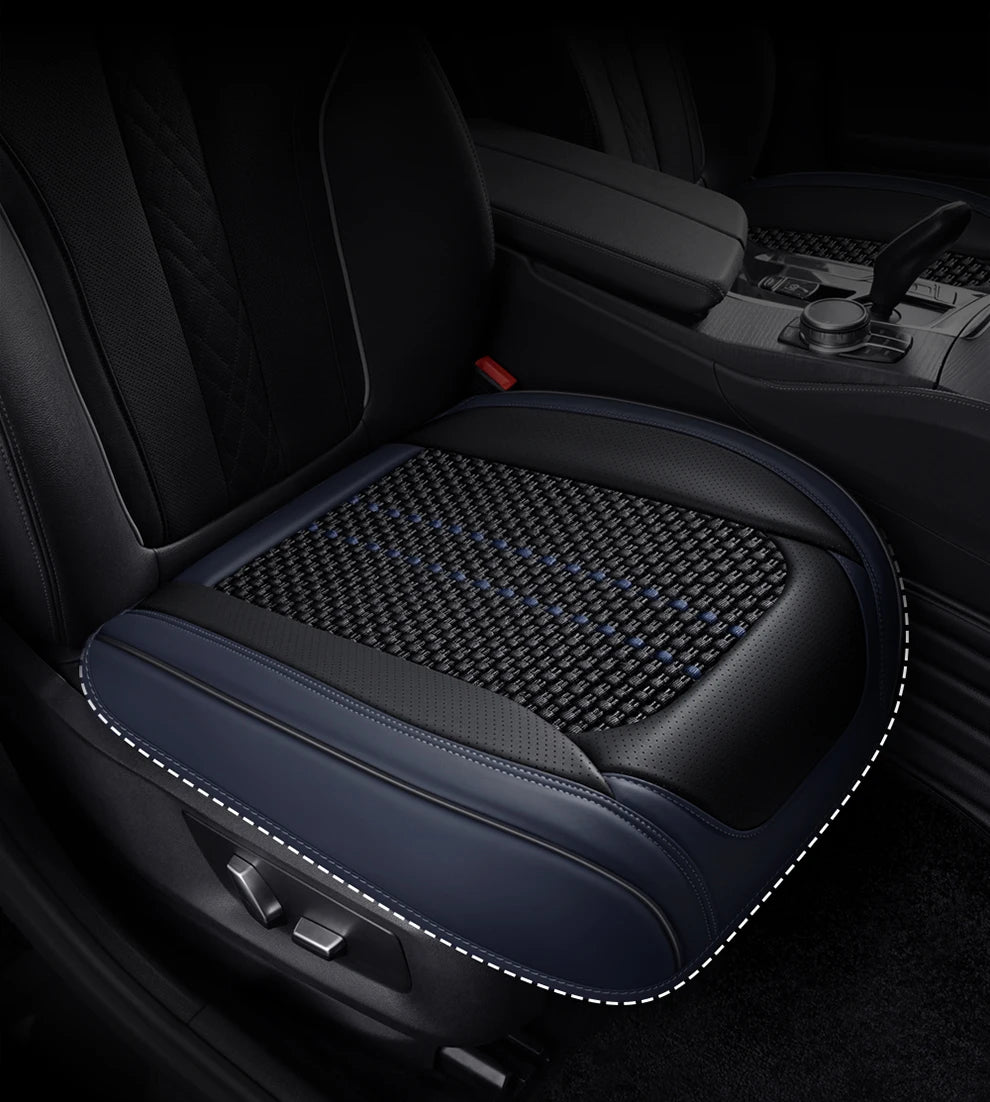 Leather Front Car Seat Protectors Covers Cushion Luxury Waterproof For i40 g30 nissan qashqai j10 kicks aveo byd sealion 6