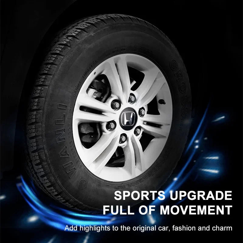 4pcs 60mm Car Wheel Center Hub Cap Rim Cover Emblem Stickers For Honda Civic Fit Jazz Accord Pilot Passport Stepwgn CRV BRV HRV