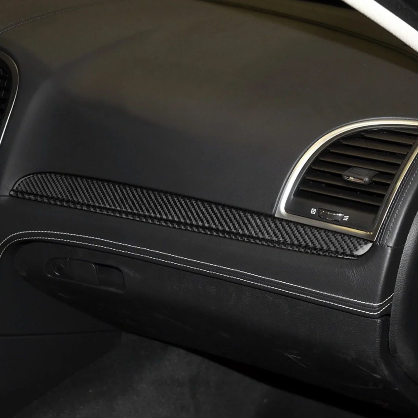 For Chrysler 300 300C 2015-2021 Carbon Fiber Center Console Dashboard Panel Interior Cover Stickers Auto Trim Car Accessories