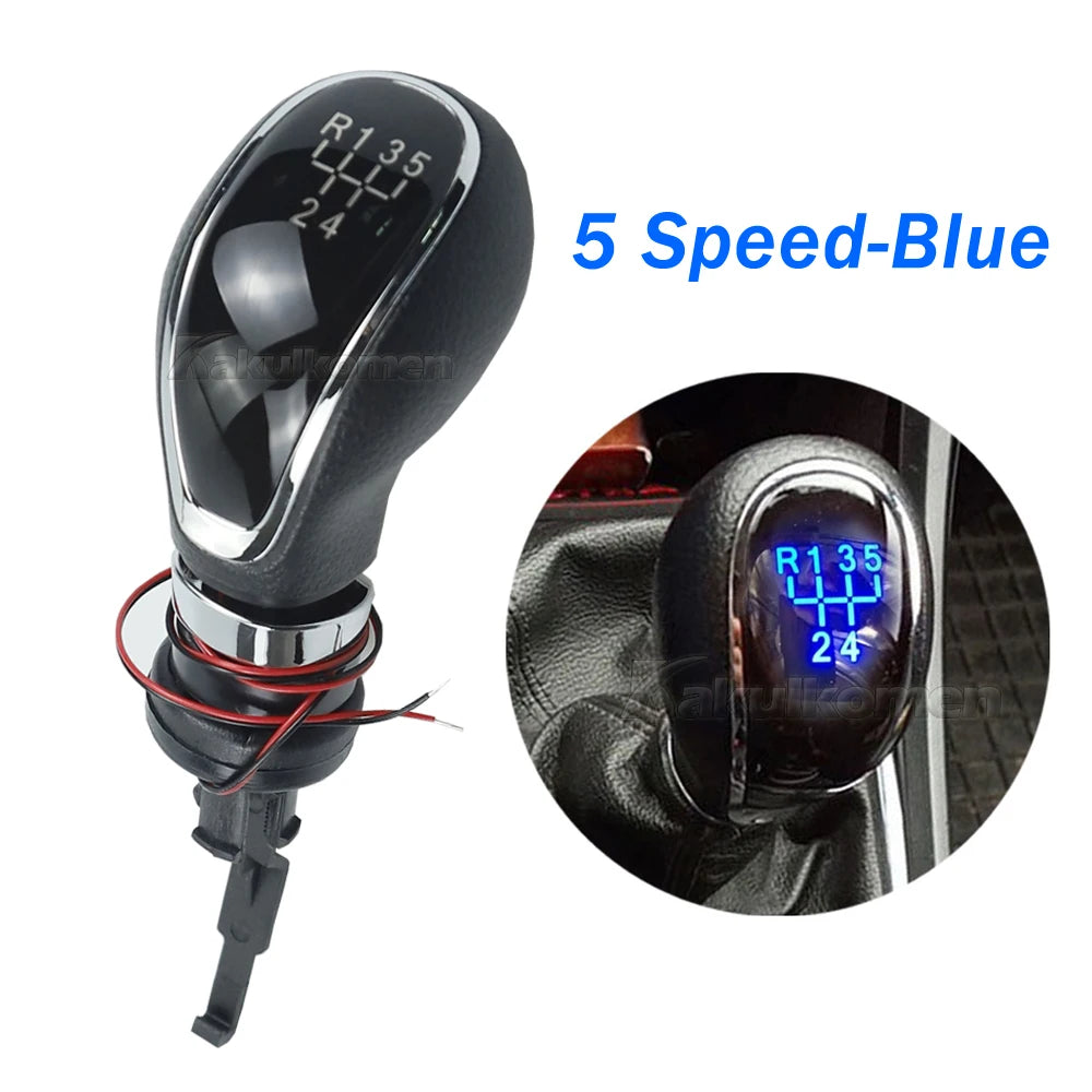 LED 5 6 Speed Car Gear Gear Shift Knob Manual Handle Head Lever for Vauxhall Buick Opel Astra Insignia 2009 2010 2011 2012 2013